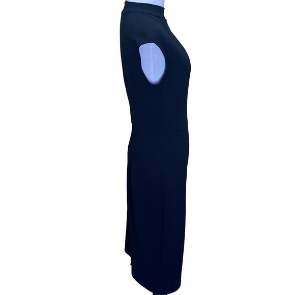 Miusol Black Wrap Peep Hole Little Black Dress Size Medium - Picture 6 of 8